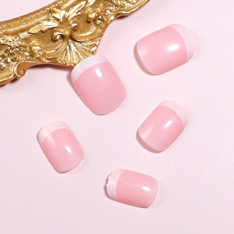 Premium French Tip Press-On Nails Bowlift