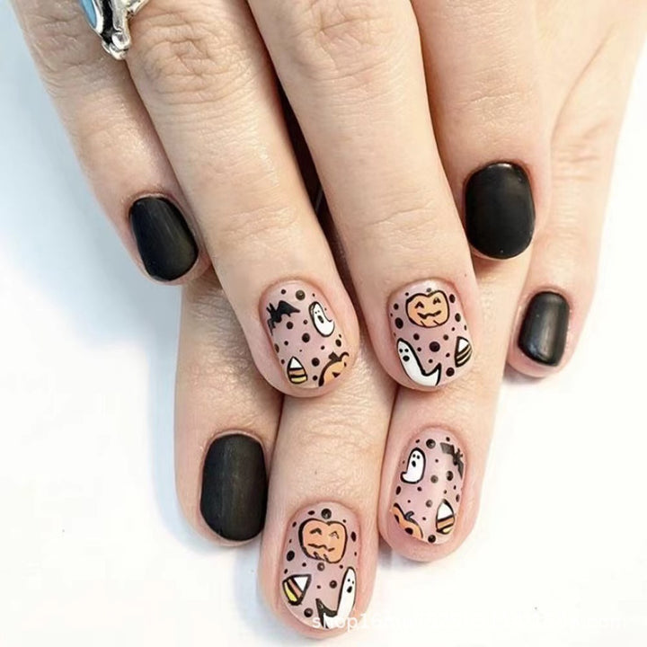 Whimsical Halloween-Themed Press-On Nails Bowlift