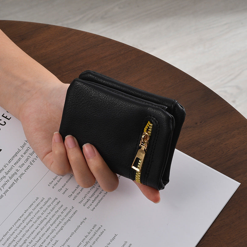 Stylish Zippered Coin Purse Bowlift