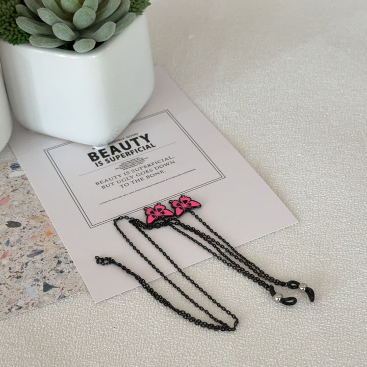 Butterfly-Themed Eyewear Chain Holder Bowlift