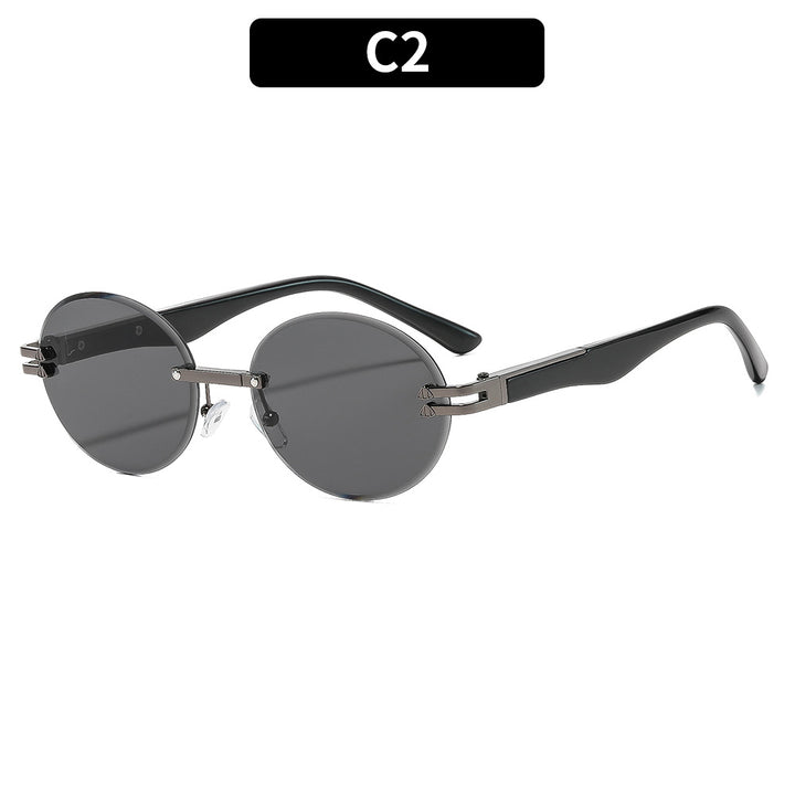Elegant Look Stylish Round Frame Sunglasses
