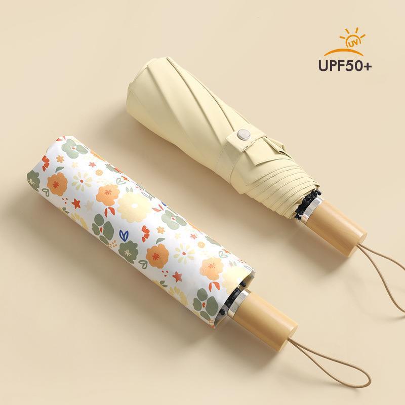 Ladies elegant and colorful folding umbrella with floral design Bowlift