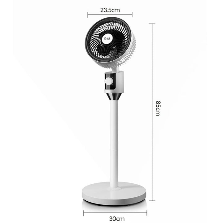 Unisex Height Adjustable Stand Fan with Multidirectional Airflow Control Bowlift