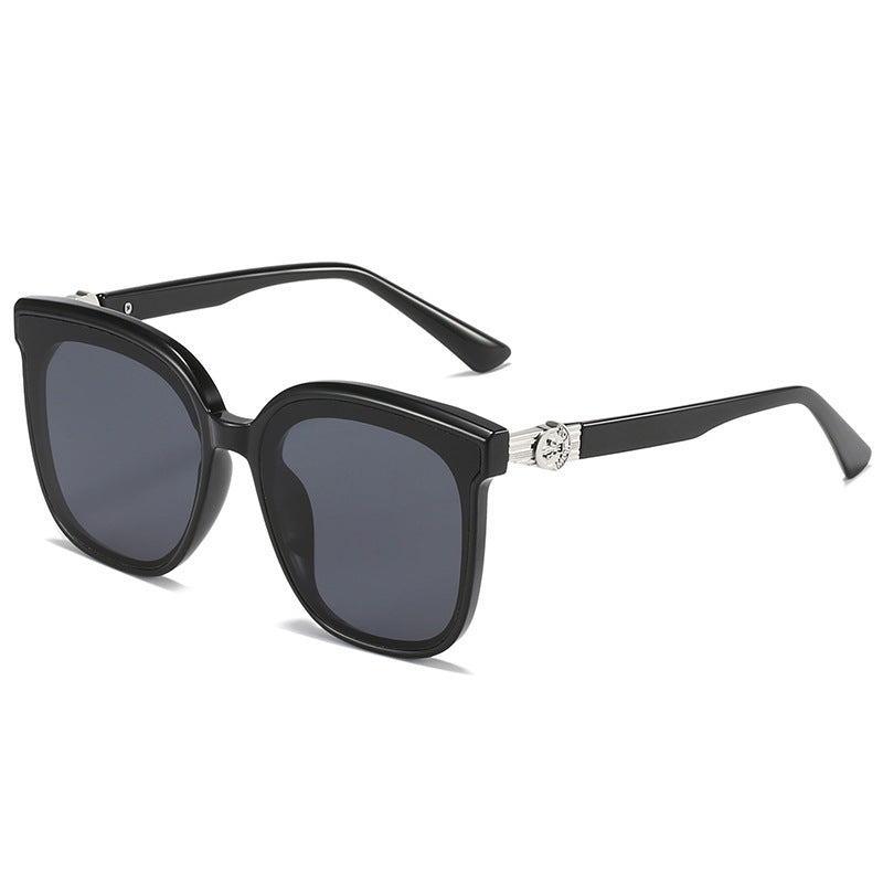 Oversized Square Frame Sunglasses with UV Protection Bowlift