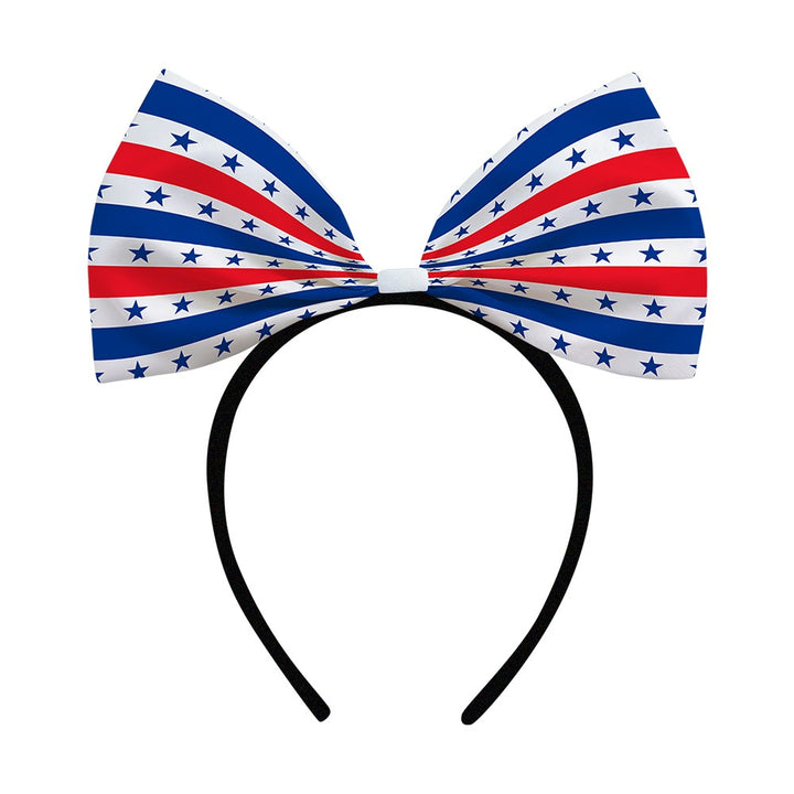 Ladies oversized bow headband with star pattern Bowlift