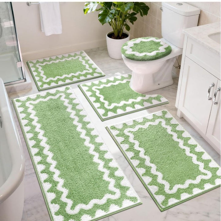Soft Cotton Bathroom Mat Set