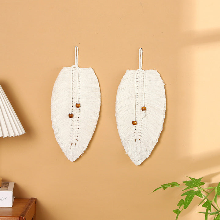 Leaf-Shaped Macrame Wall Art Bowlift