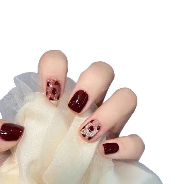 Artistic Nature-Inspired Press-On Nail Set Bowlift