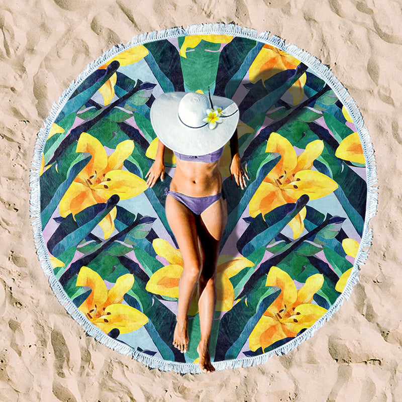 Rundstrand towel with unique sunset design Bowlift