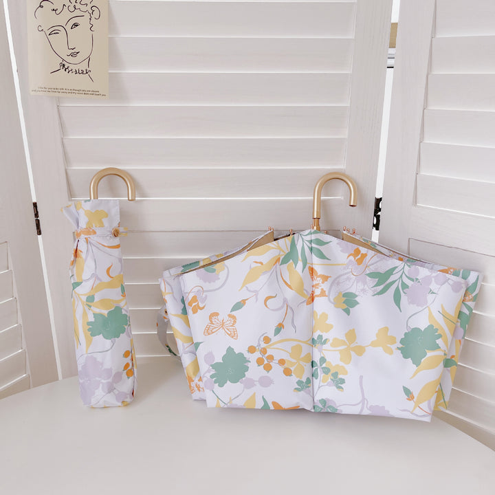 Ladies elegant folding umbrella with fruity design Bowlift