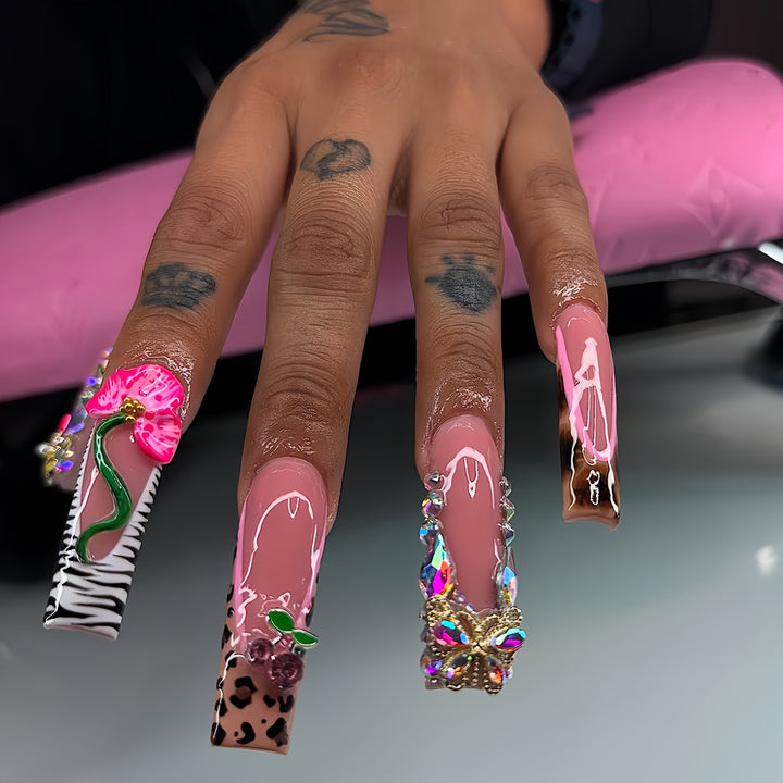 Decorative 3D Nail Extension Set Bowlift