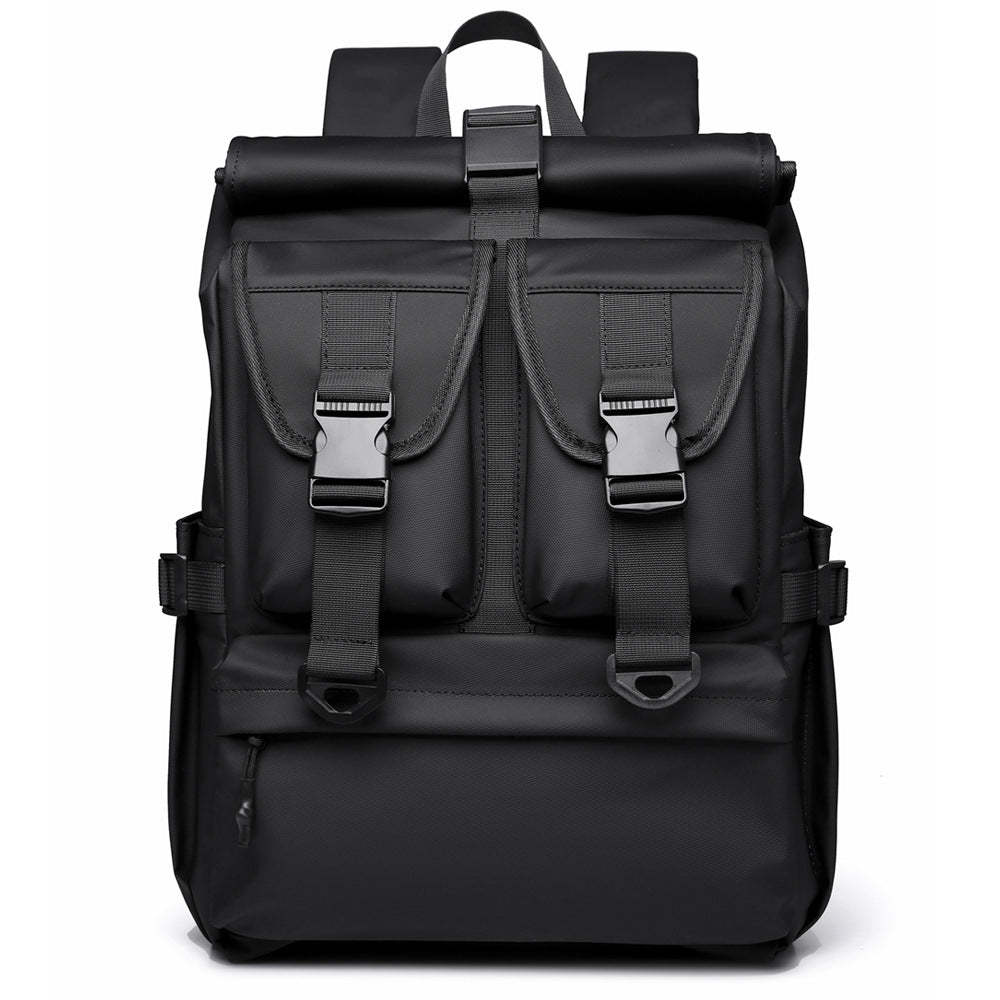 Versatile High-Capacity Roll-Top Backpack Bowlift