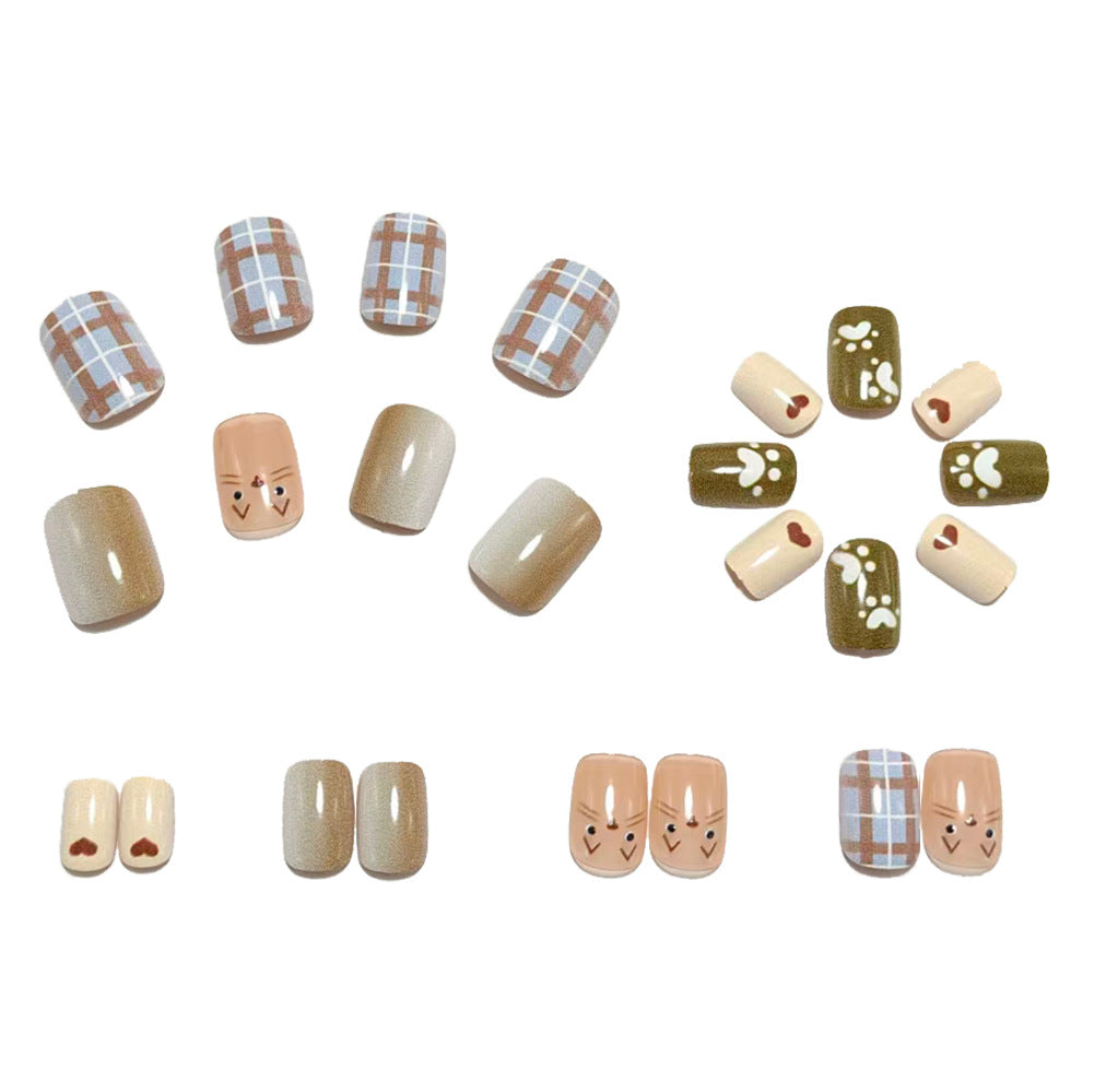 Fun Animal Design Artificial Nails Bowlift