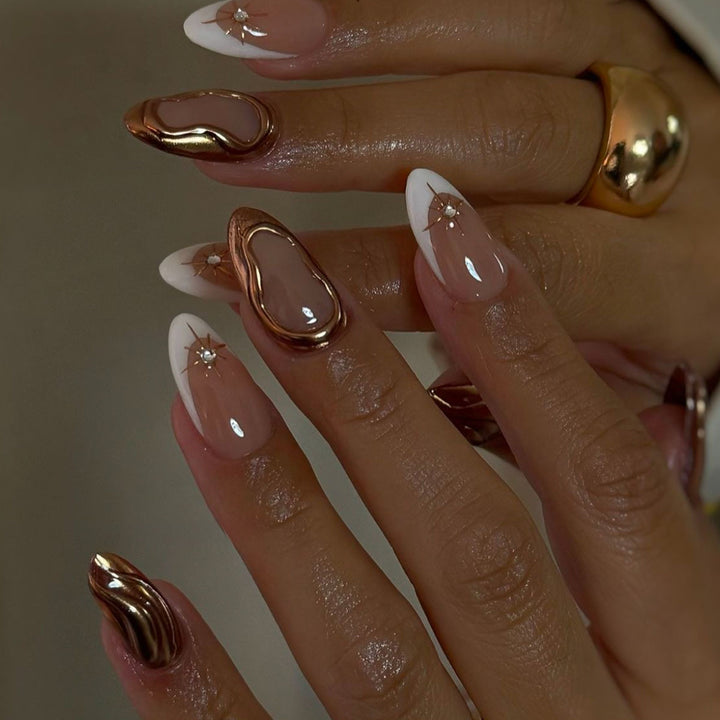Decorative Sculpted Press-On Nails Bowlift