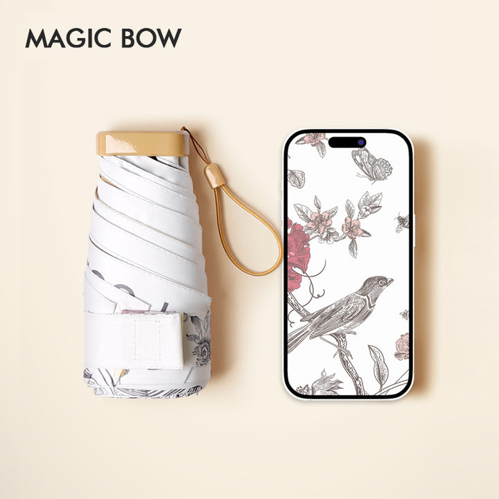 Ladies floral folding umbrella Bowlift