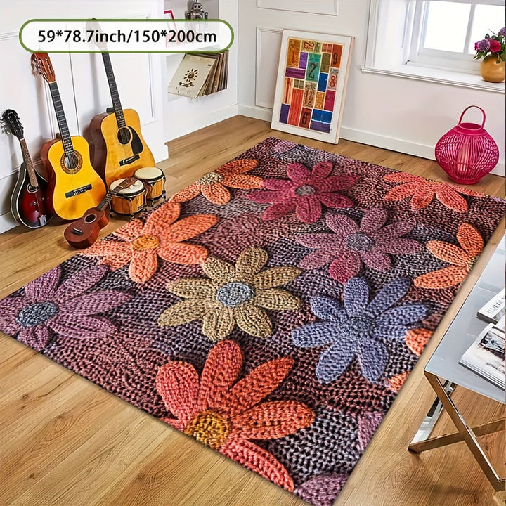 Floral Pattern Area Rug