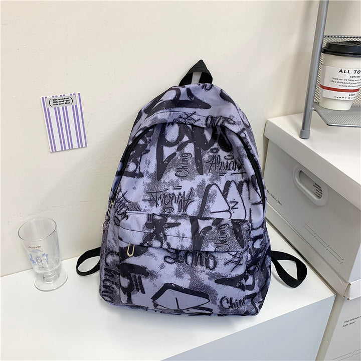 Urban Graffiti Print Backpack