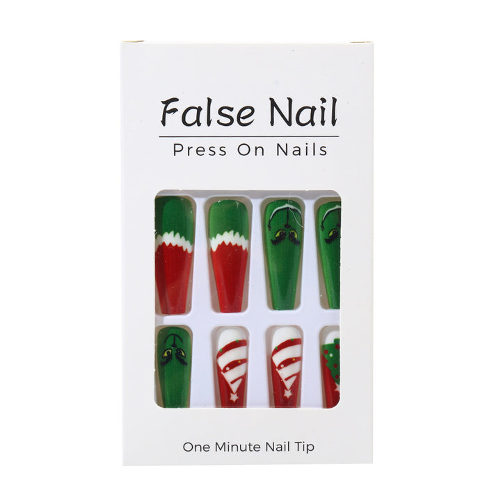 Festive artificial nails with Christmas motifs Bowlift