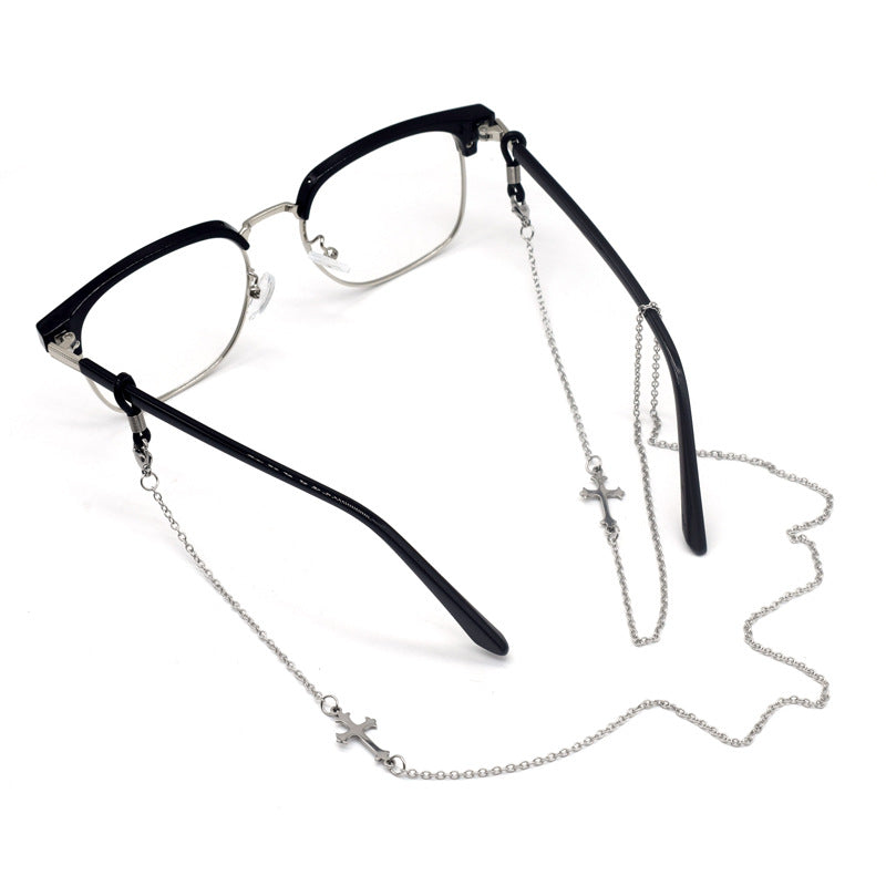 Stylish Cross-Designed Eyewear Chain Bowlift