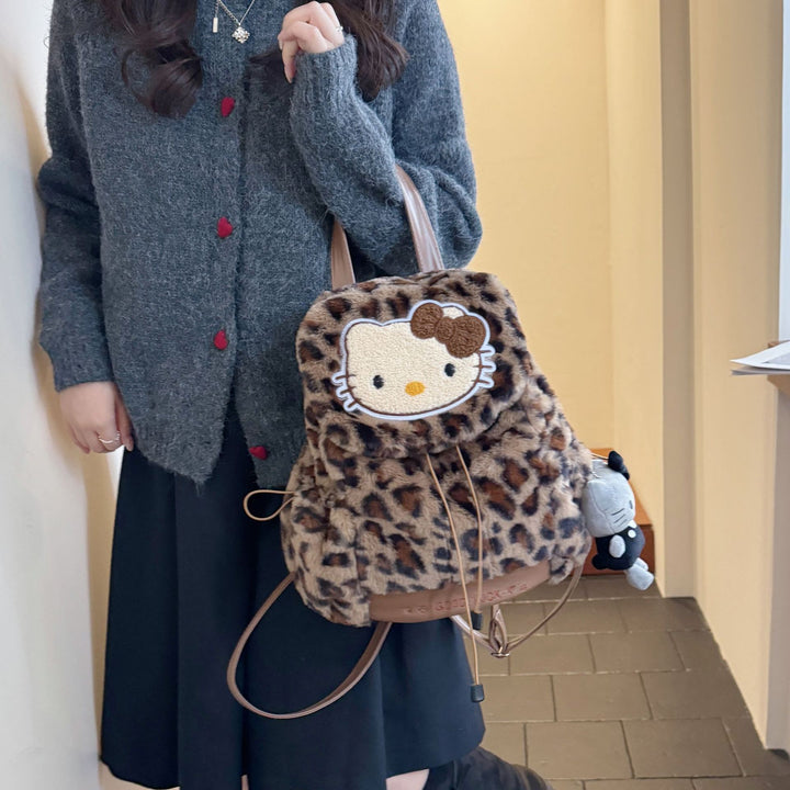 Cute Animal-Themed Plush Backpack Bowlift