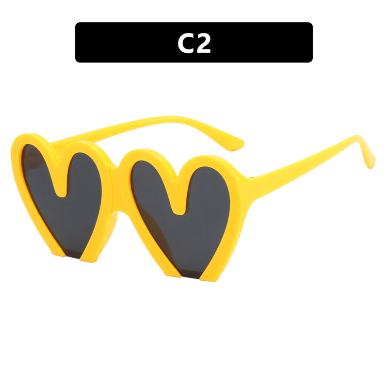 Women Heart-Shaped Sunglasses Bowlift 1780928954
