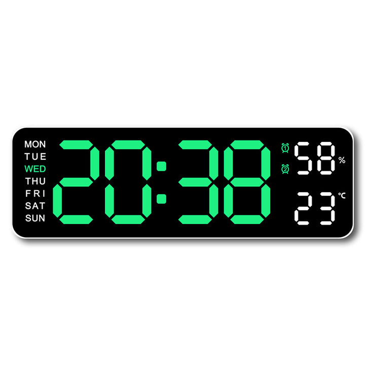 Digital alarm clock with room temperature and humidity display Bowlift