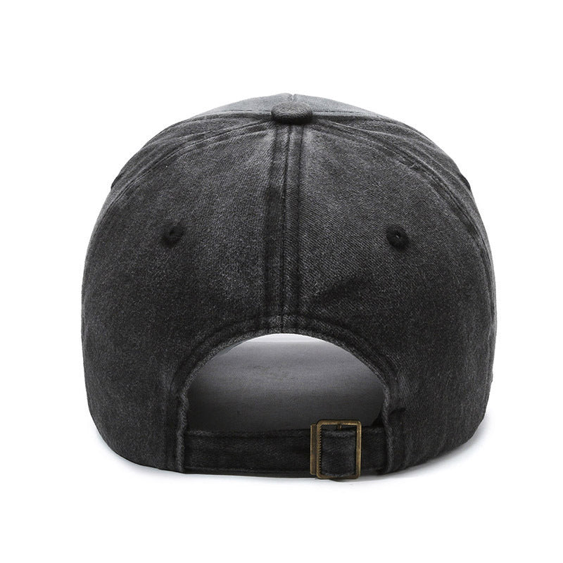 Men's Distressed Cotton Graphic Baseball Cap Bowlift