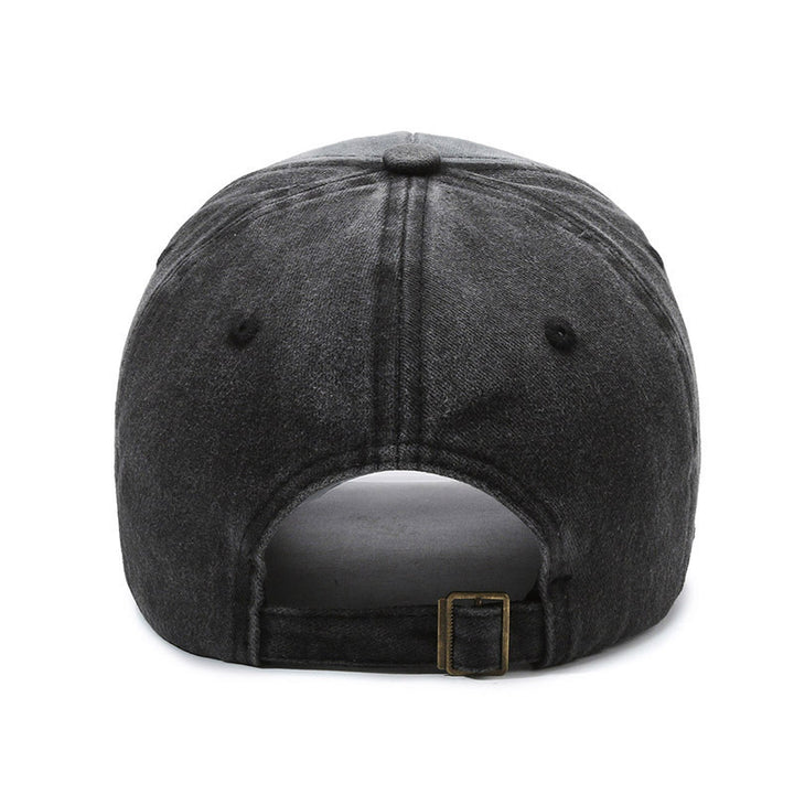 Men's Distressed Cotton Graphic Baseball Cap Bowlift