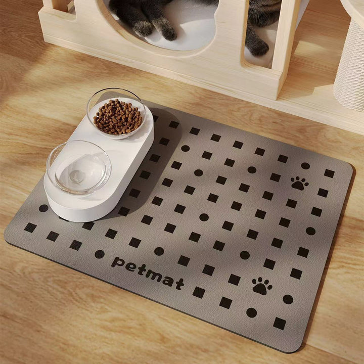 Waterproof Non-Slip Pet Feeding Mat with Anti-Skid Backing Bowlift