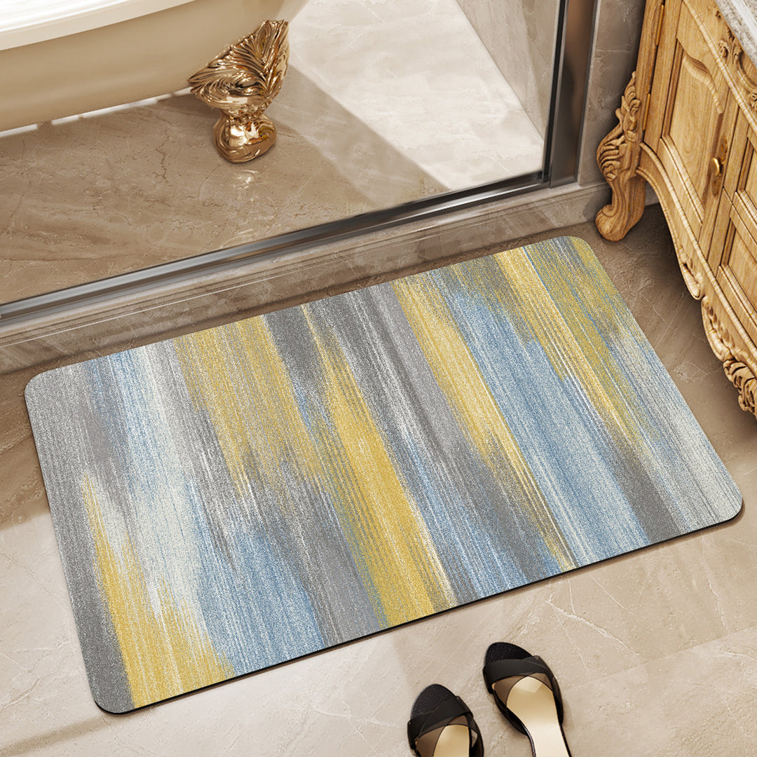 Modern Abstract Leaf Design Area Rug Bowlift