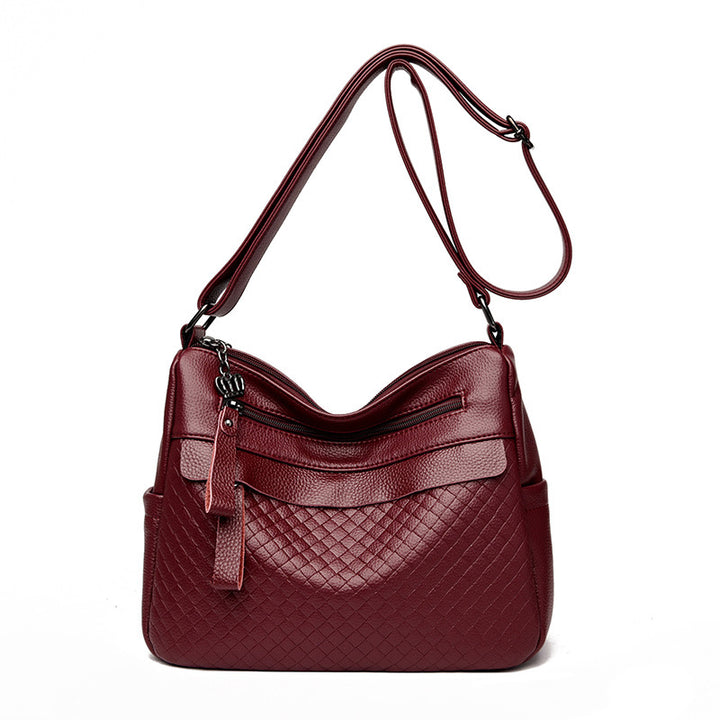 Textured Quilted Shoulder Bag Bowlift