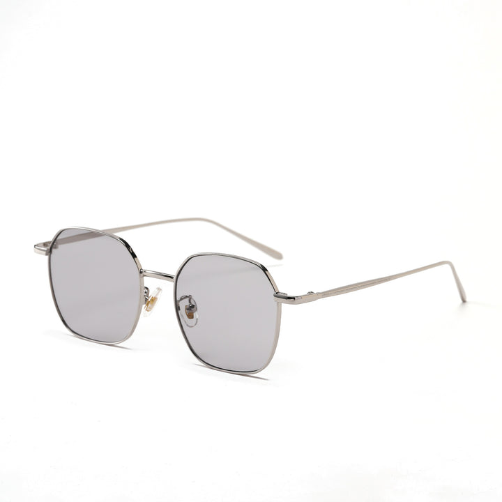 Women geometric sunglasses with modern metal frame Bowlift