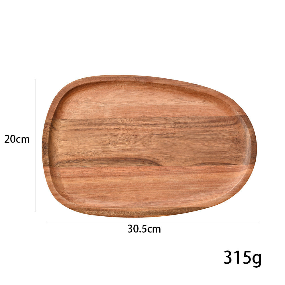 Elegant wooden serving platter with ergonomic design Bowlift