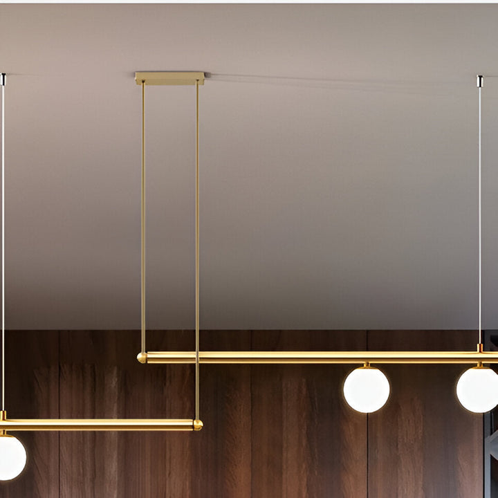 BowLift | Nordic Glass Linear Luxury Pendant Lamp