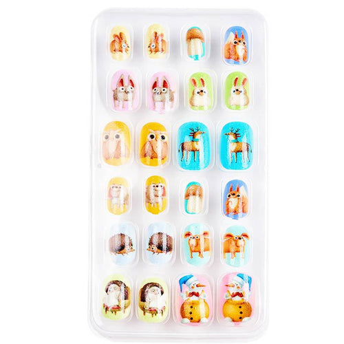 Decorative Animal-Themed Press-On Nails Bowlift