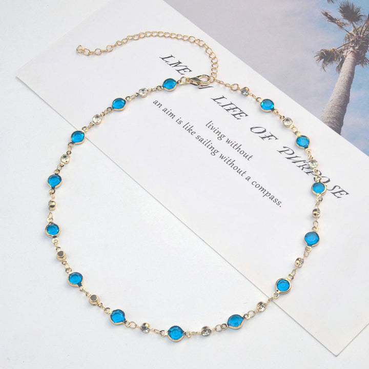 Elegant Stone Rhinestone Necklace Bowlift