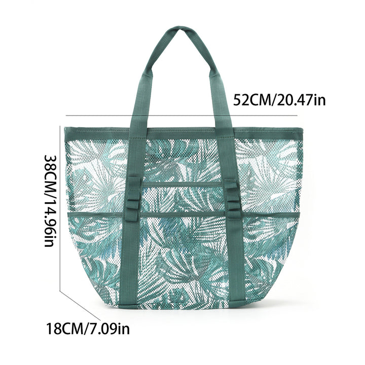 Mesh Beach Bag with Colorful Design Bowlift