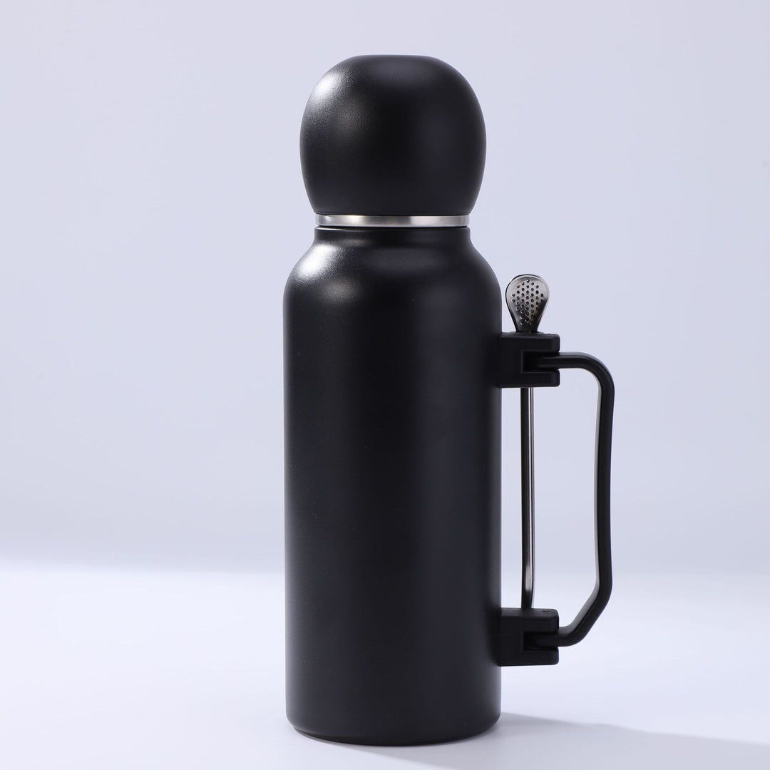 Women practical insulated bottle with integrated tea strainer Bowlift