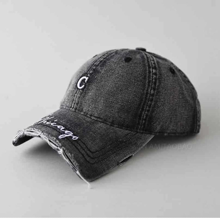 Men's Casual Distressed Baseball Cap Bowlift