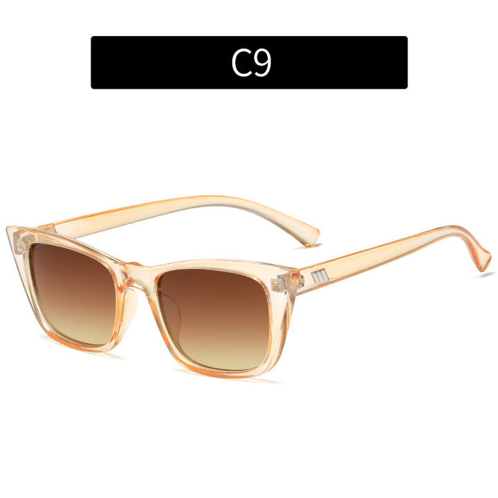 Modern Geometric Cat-Eye Sunglasses