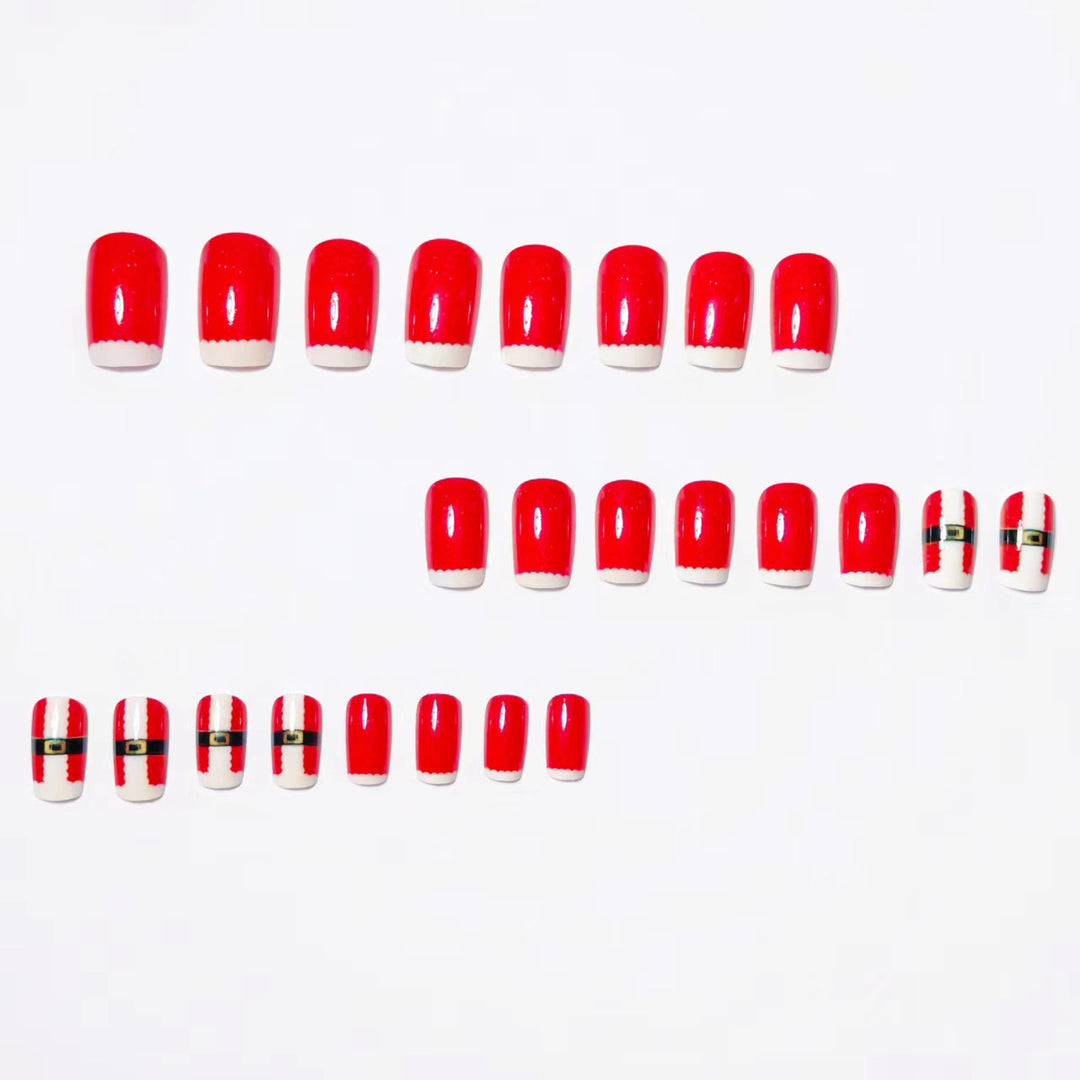 Festive Santa Claus-Themed Nail Art Bowlift