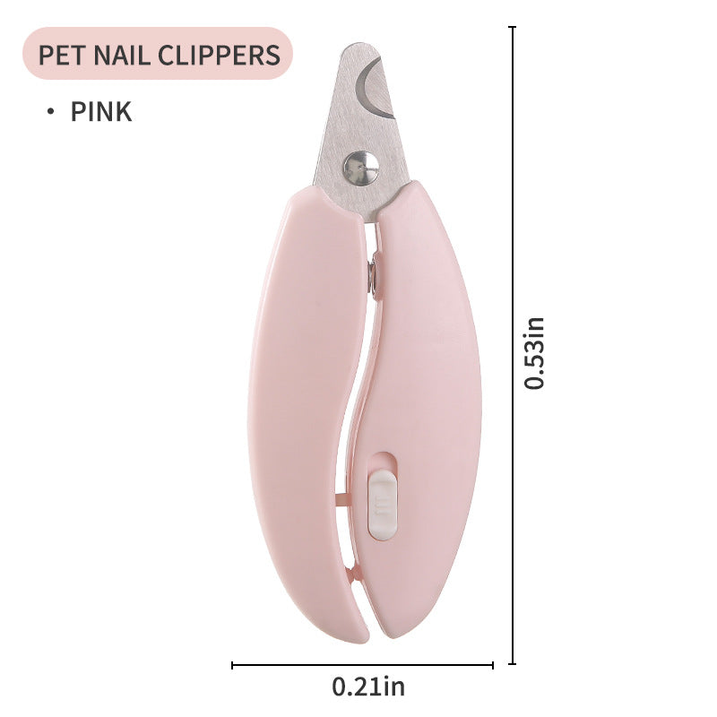 Ergonomic pet nail clippers with safety stop Bowlift