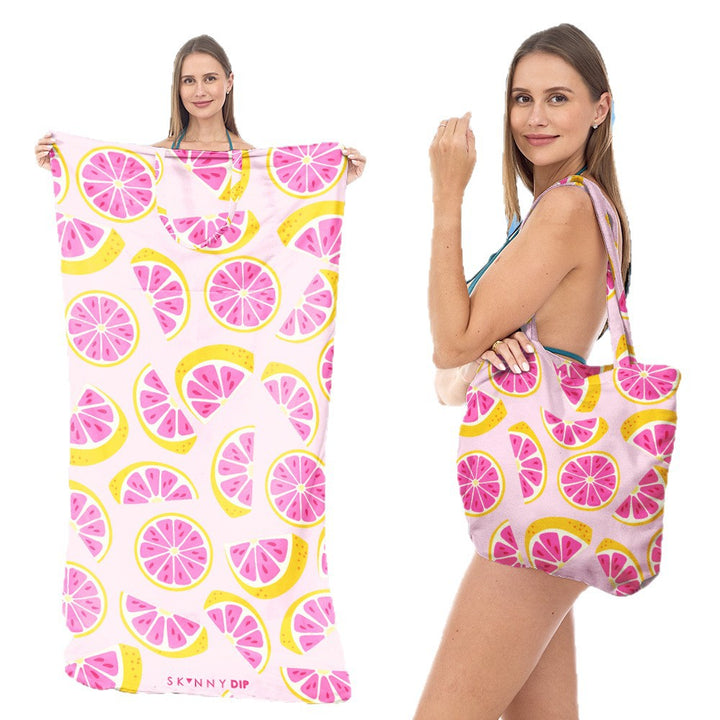 Beach towel with stylish tote bag Bowlift
