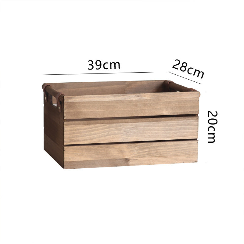 Elegant storage basket made of solid wood Bowlift