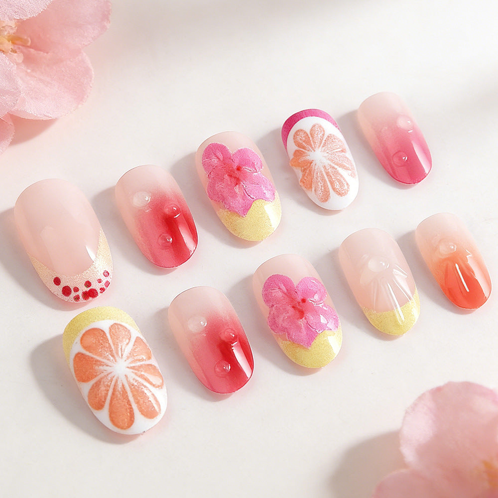 Tropical Floral Nail Art Set Bowlift