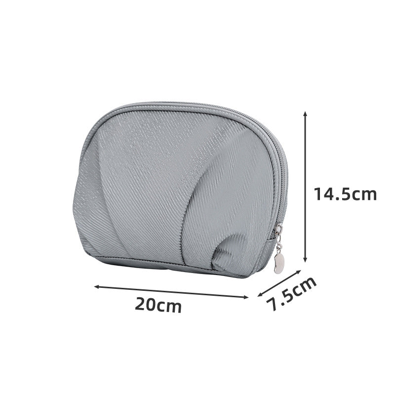 Multi-Compartment Travel Makeup Pouch Bowlift