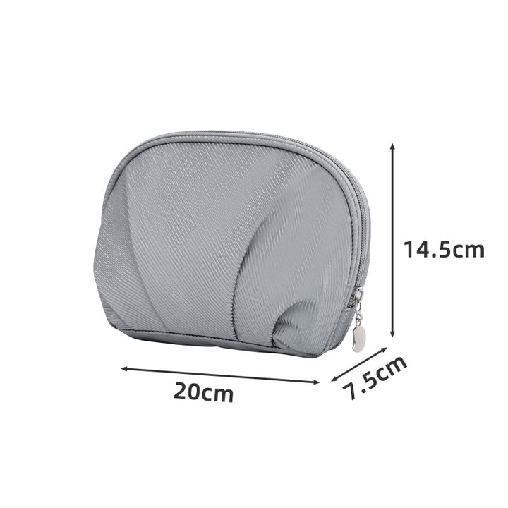 Multi-Compartment Travel Makeup Pouch Bowlift