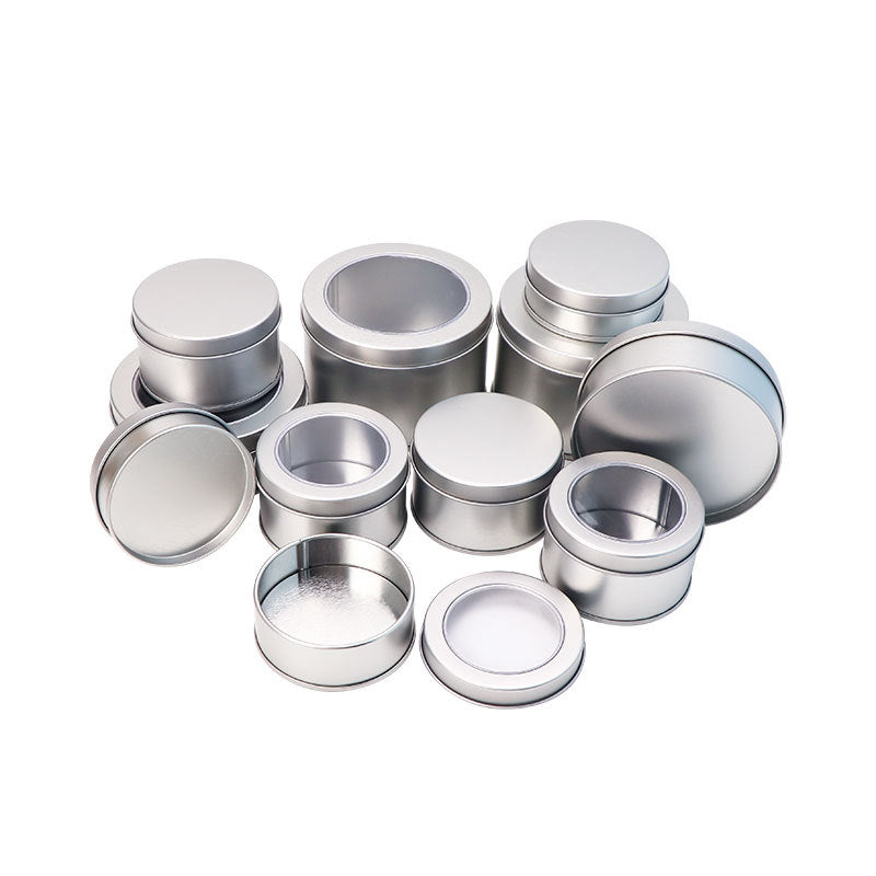 Rectangular metal storage tin with clear display window lid Bowlift