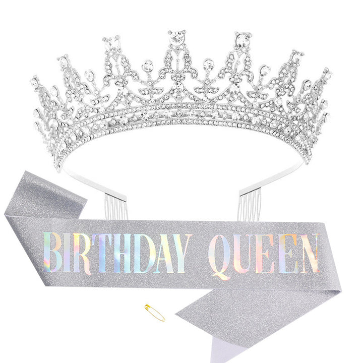 Women's Sparkling Crown and Sash Set Bowlift