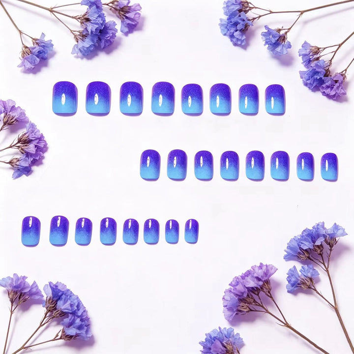 Gradient Sparkle Nail Art Bowlift